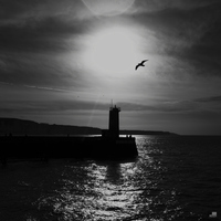 Coucher sur le phare